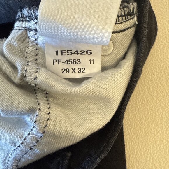 Abercrombie & Fitch Men’s Black Skinny Stretch Jeans 29x32 Distressed - Picture 10 of 13